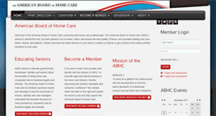 Desktop Screenshot of americanboardofhomecare.org